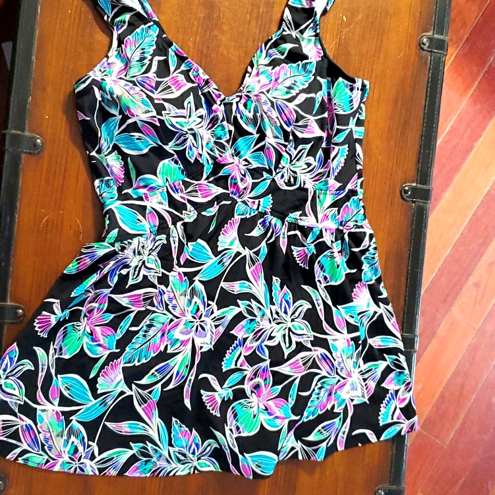 Colorful Tropical Swimdress
